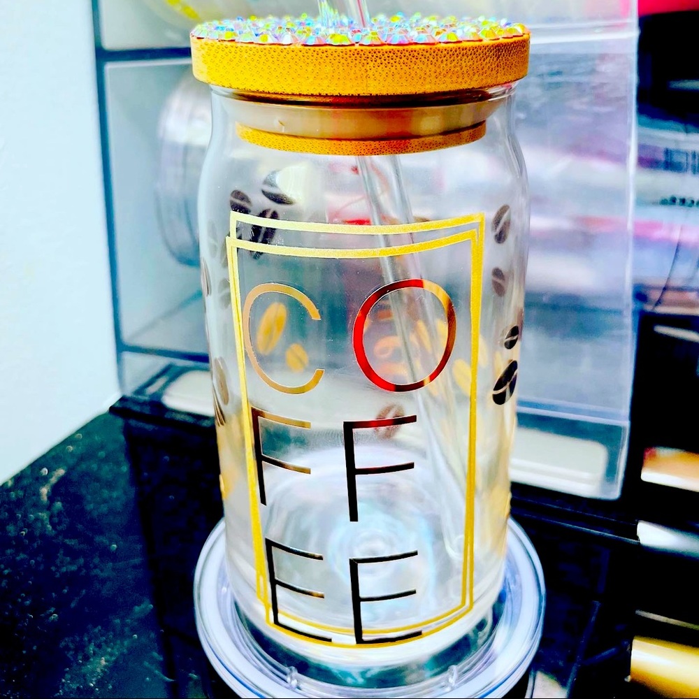 Custom iced Coffee glass